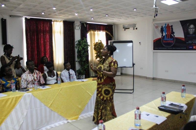 Facilitator leading an interactive branding session